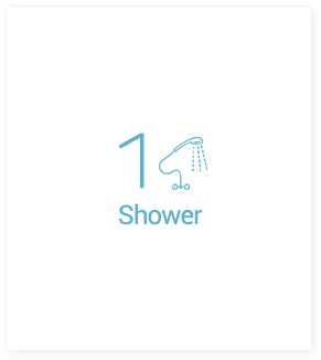 1 shower